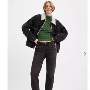 Levi’s Middy Straight Jeans Size 30x31 Black NWT
